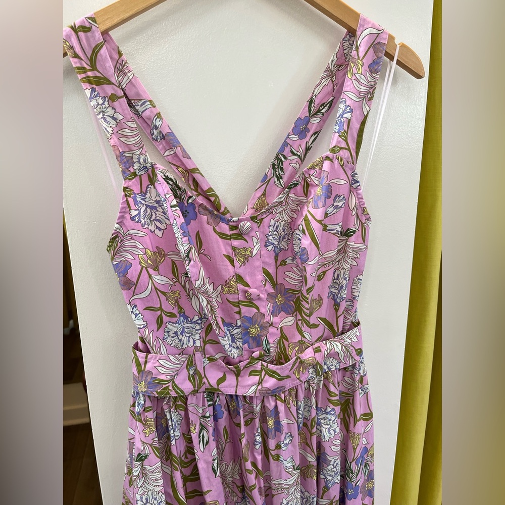 LILAC FLORAL PRINT MAXI DRESS - Picture 5 of 6